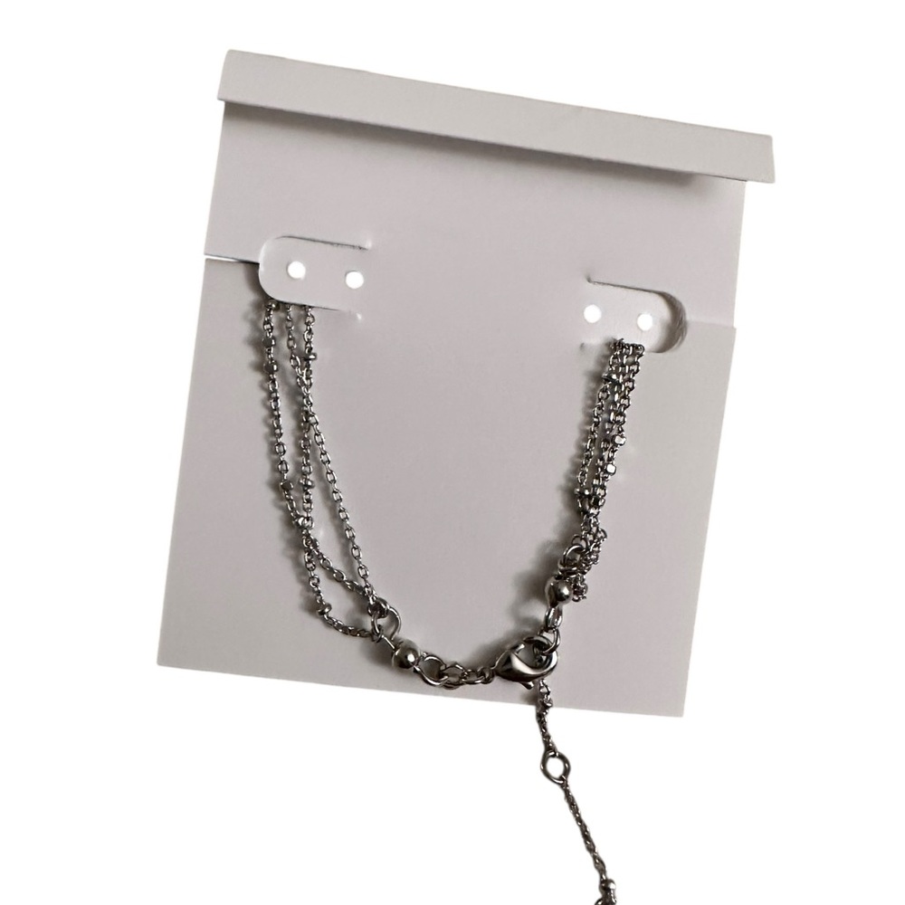 Kendra Scott Rue Multi-Strand Bracelet, Rhodium-Plated NWT & Pouch - Picture 7 of 7